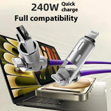 كابل USB 4 في 1 | 2 متر | سرعة فائقة، شامل وسريع